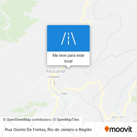 Rua Osorio De Freitas mapa
