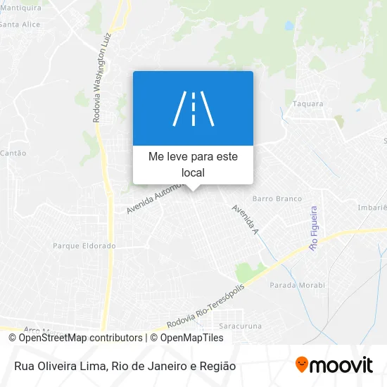 Rua Oliveira Lima mapa