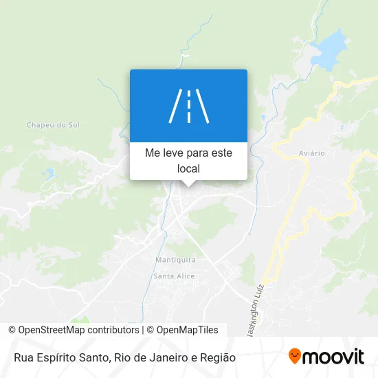 Rua Espírito Santo mapa