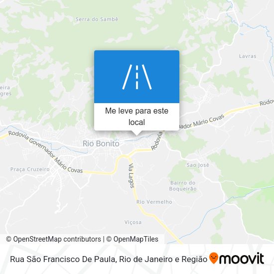 Rua São Francisco De Paula mapa