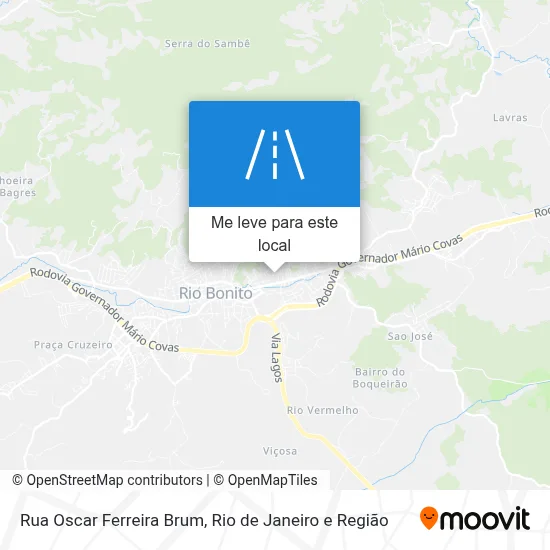 Rua Oscar Ferreira Brum mapa