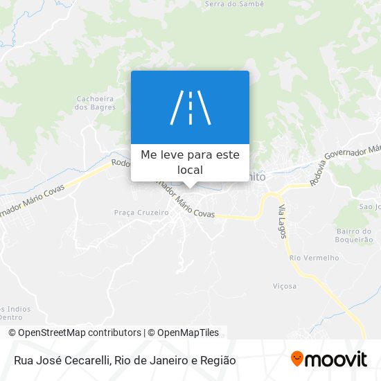 Rua José Cecarelli mapa