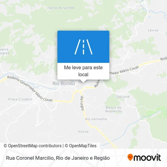 Rua Coronel Marcilio mapa