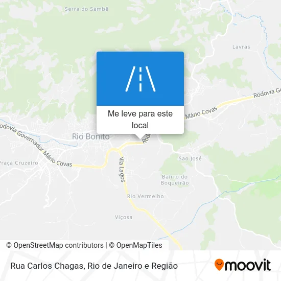 Rua Carlos Chagas mapa
