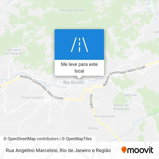 Rua Angelino Marcelino mapa