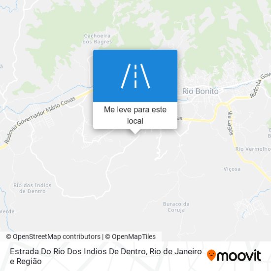 Estrada Do Rio Dos Indios De Dentro mapa