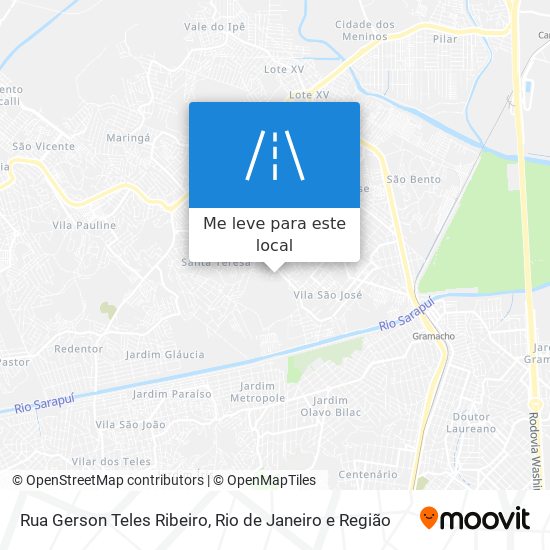 Rua Gerson Teles Ribeiro mapa