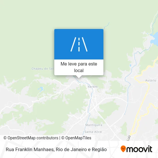 Rua Franklin Manhaes mapa