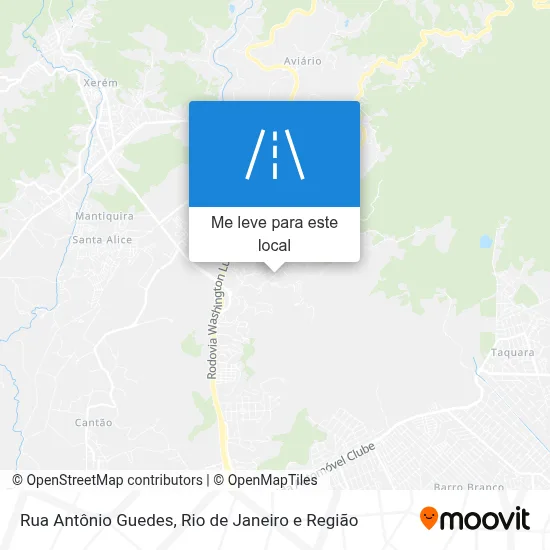 Rua Antônio Guedes mapa