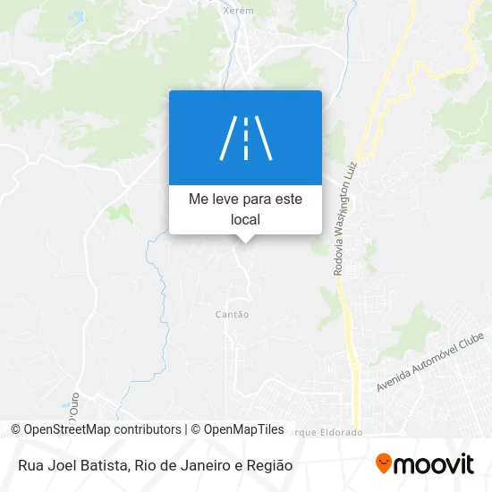 Rua Joel Batista mapa