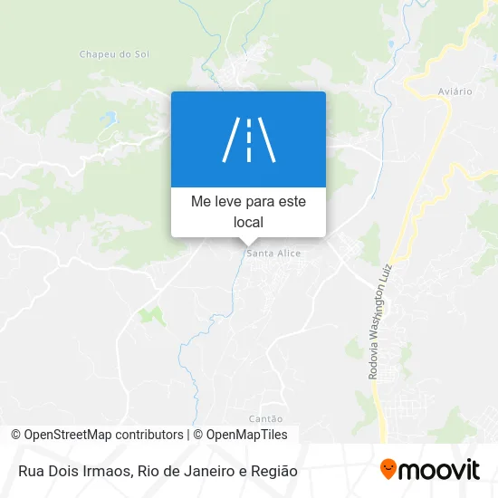 Rua Dois Irmaos mapa