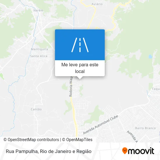 Rua Pampulha mapa
