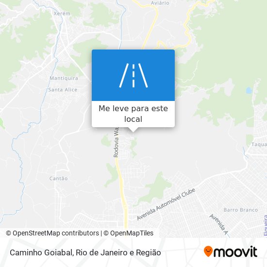 Caminho Goiabal mapa