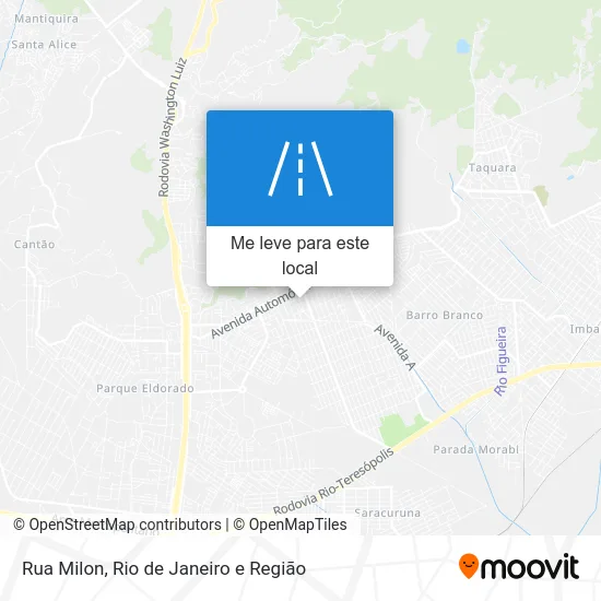 Rua Milon mapa
