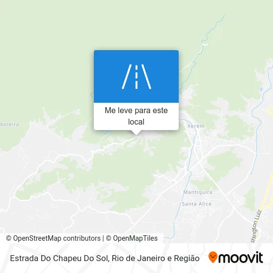 Estrada Do Chapeu Do Sol mapa