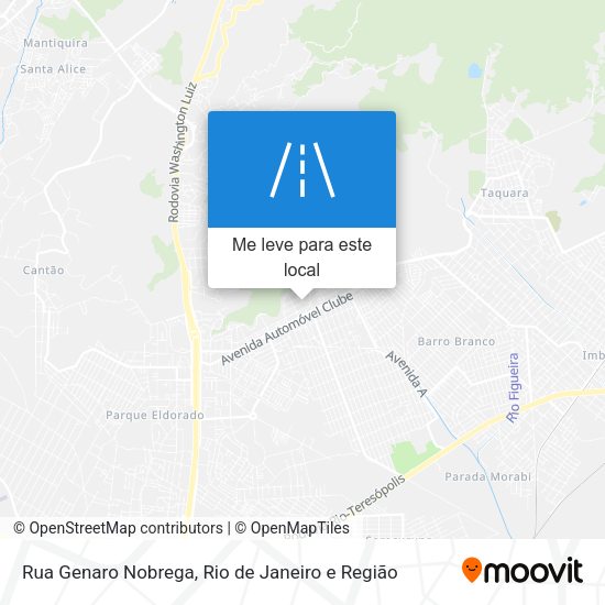 Rua Genaro Nobrega mapa