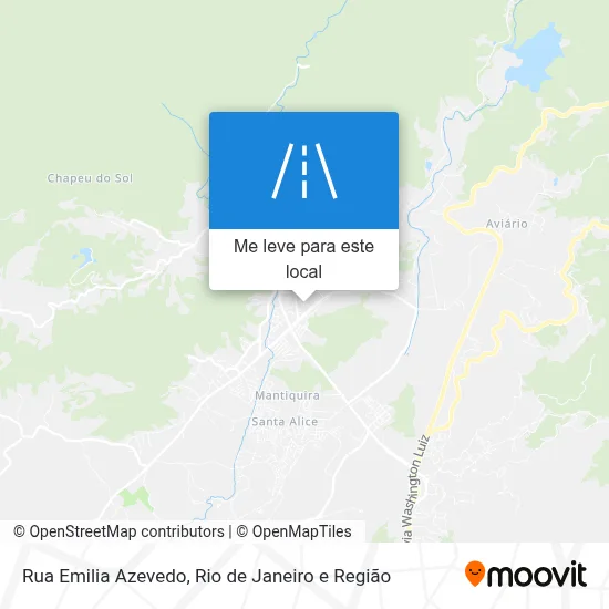 Rua Emilia Azevedo mapa