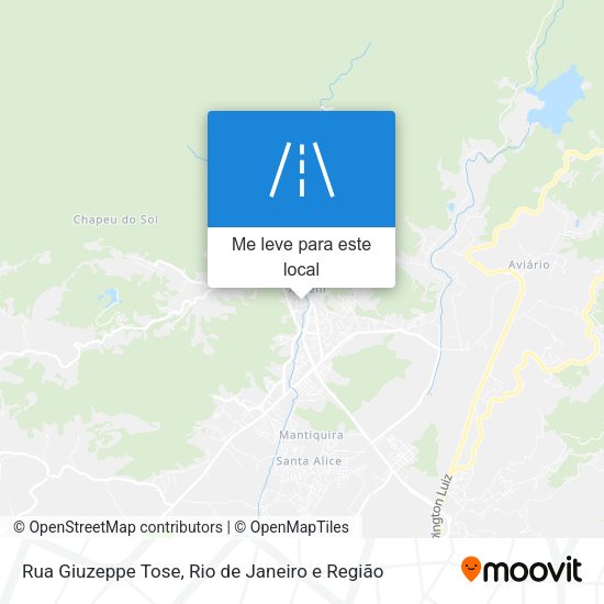 Rua Giuzeppe Tose mapa