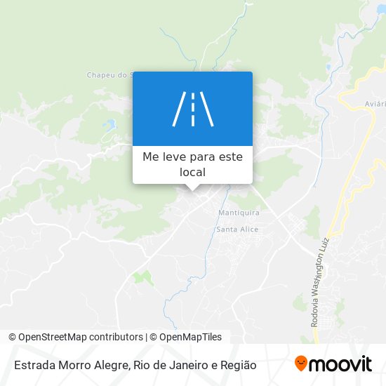 Estrada Morro Alegre mapa