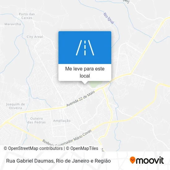 Rua Gabriel Daumas mapa