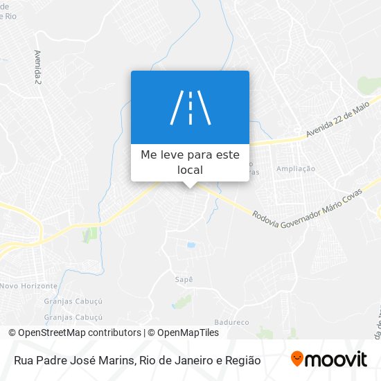 Rua Padre José Marins mapa