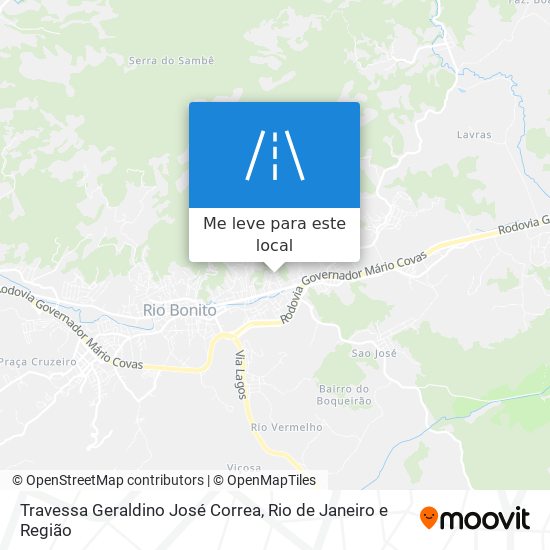 Travessa Geraldino José Correa mapa