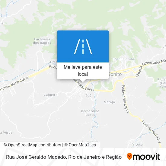 Rua José Geraldo Macedo mapa
