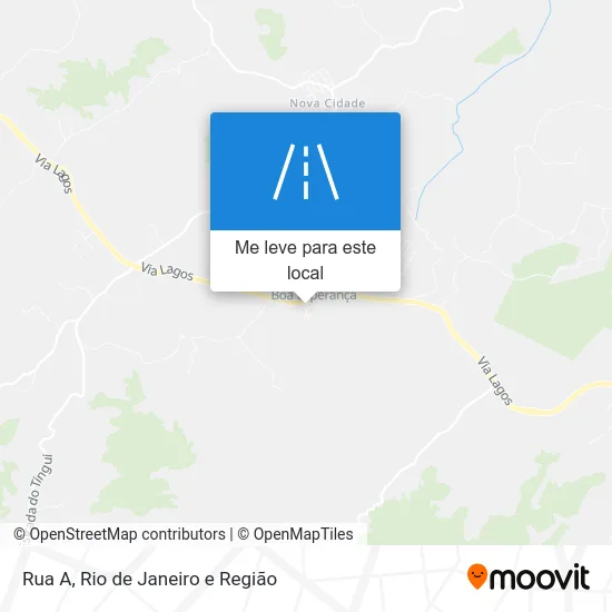 Rua A mapa