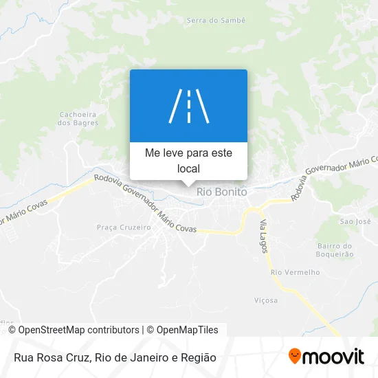 Rua Rosa Cruz mapa