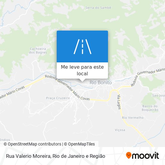 Rua Valerio Moreira mapa