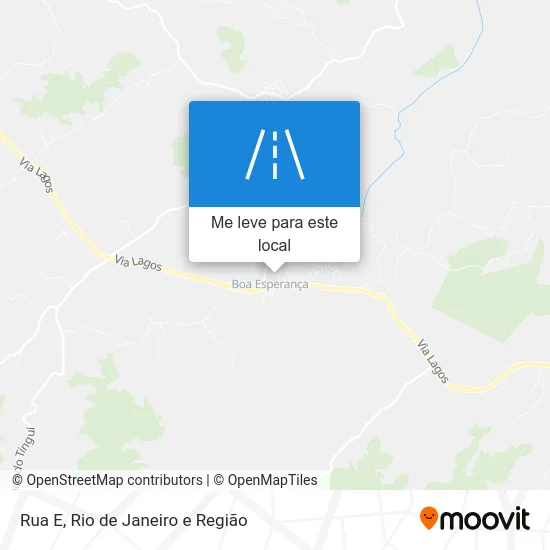 Rua E mapa