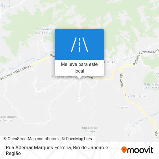 Rua Ademar Marques Ferreira mapa