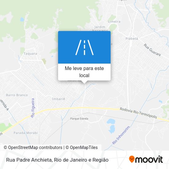Rua Padre Anchieta mapa