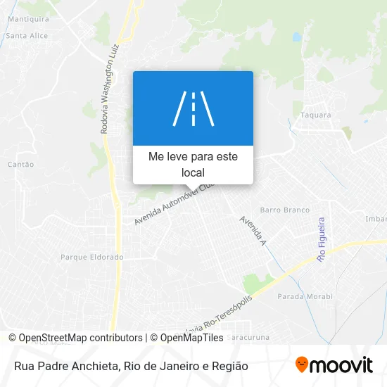 Rua Padre Anchieta mapa