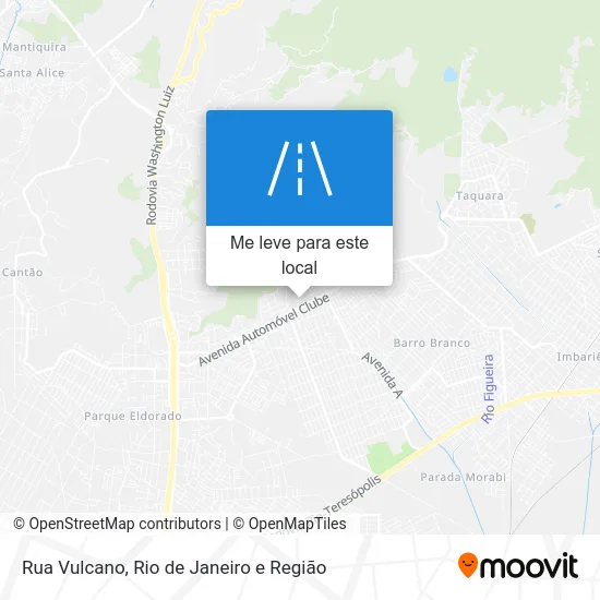 Rua Vulcano mapa