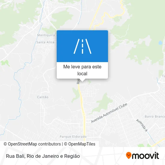 Rua Bali mapa