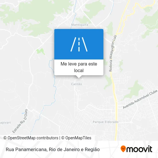 Rua Panamericana mapa