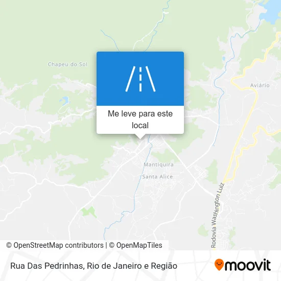 Rua Das Pedrinhas mapa