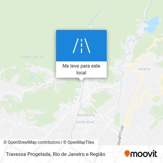 Travessa Progetada mapa