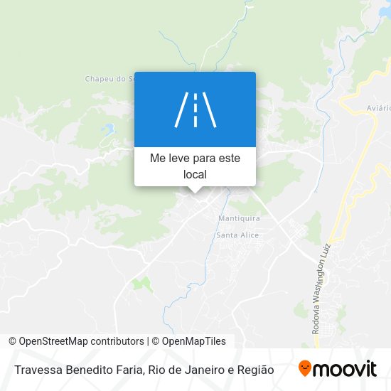 Travessa Benedito Faria mapa
