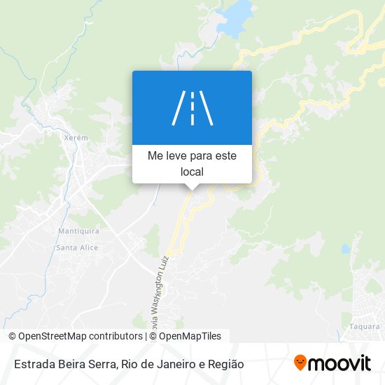 Estrada Beira Serra mapa