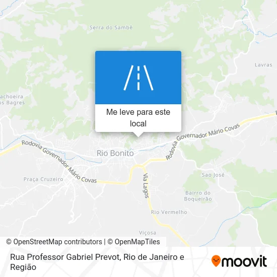Rua Professor Gabriel Prevot mapa