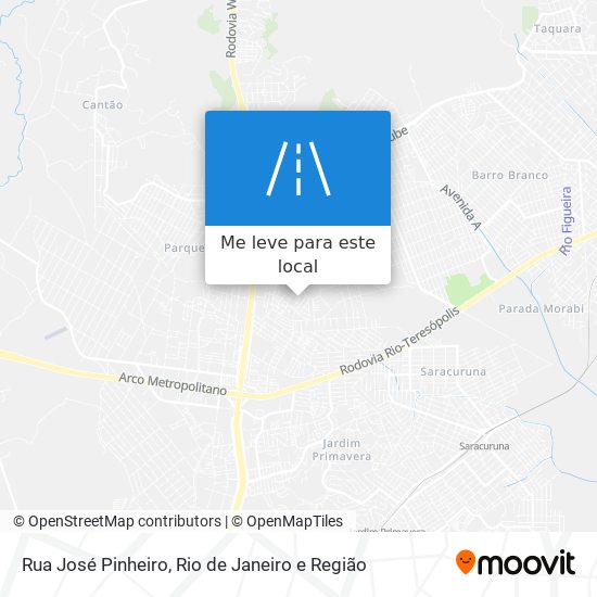 Rua José Pinheiro mapa