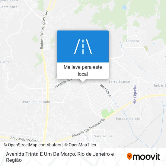 Avenida Trinta E Um De Março mapa