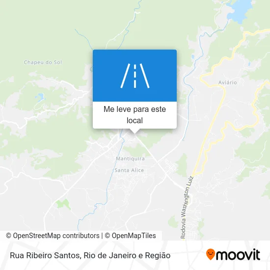 Rua Ribeiro Santos mapa