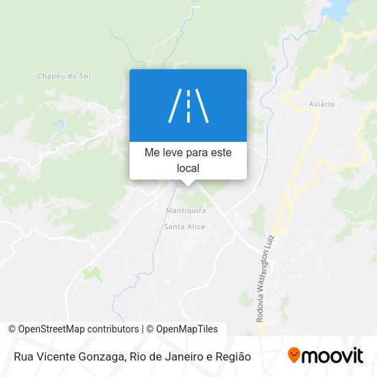 Rua Vicente Gonzaga mapa