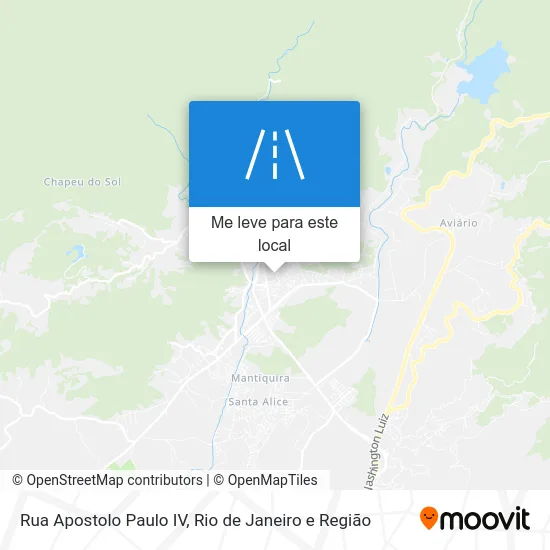 Rua Apostolo Paulo IV mapa