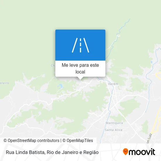 Rua Linda Batista mapa