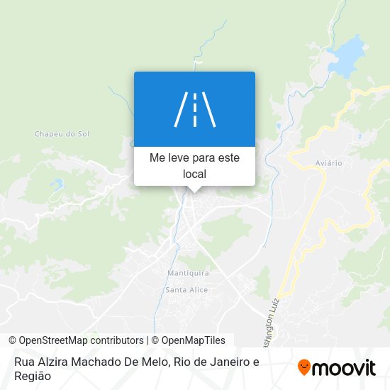 Rua Alzira Machado De Melo mapa