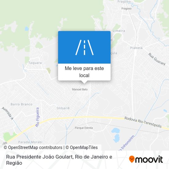Rua Presidente João Goulart mapa
